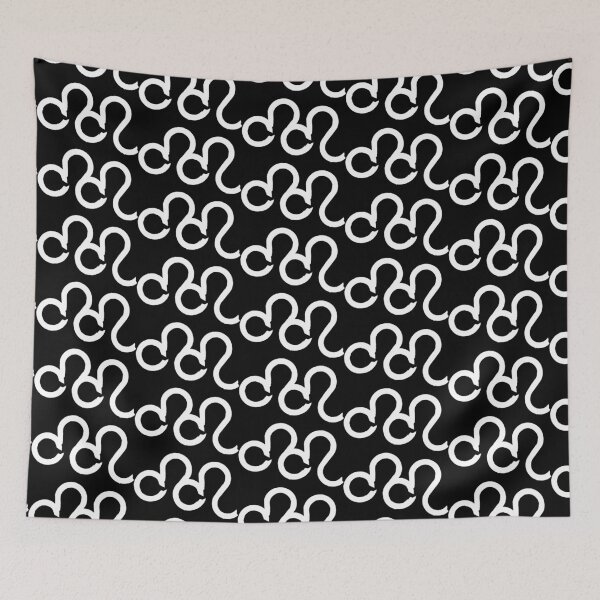 Item preview, Leo and Leo Combined Zodiac Signs Double Horoscope Symbols in White designed and sold by Zodiafy-Designs.