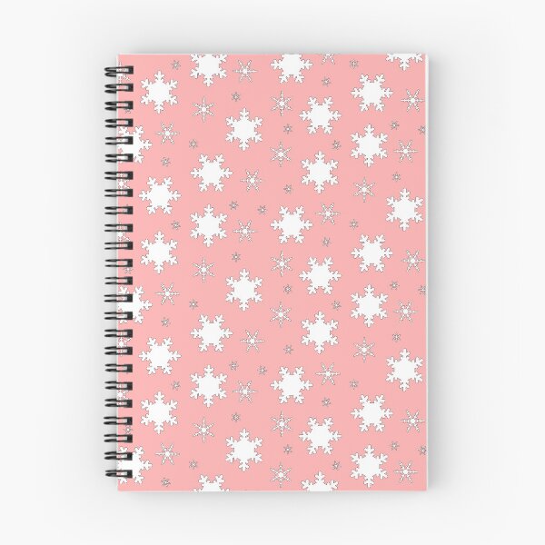 Item preview, Falling Snowflakes on Pink Background Small Sized Repeating Pattern designed and sold by Nicolette Olivier.