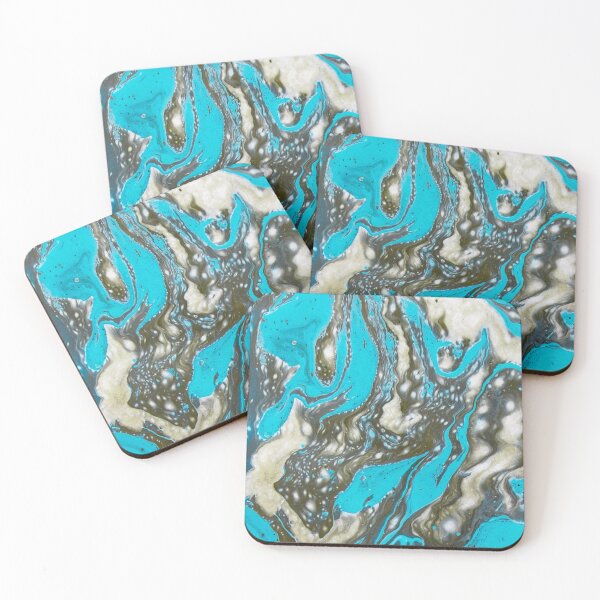 Item preview, Hydro Dipped Blue and Silver Swirls designed and sold by ArtRoomOregon.