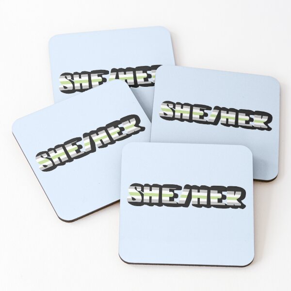 Item preview, Agender Pride Flag She/Her Pronoun designed and sold by EuropaPrints.
