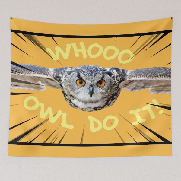 Item preview, Owl Do It! (Orange) designed and sold by BunnyPrinceDegn.