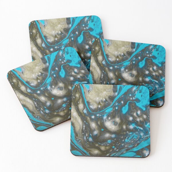 Item preview, Hydro Dipped Molten Blue and Silver designed and sold by ArtRoomOregon.