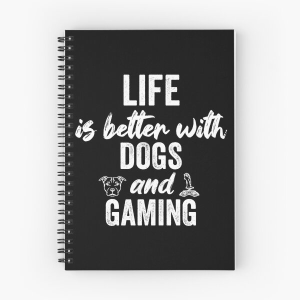 Item preview, Life Is Better With Dogs And Gaming designed and sold by 24FAHSION.