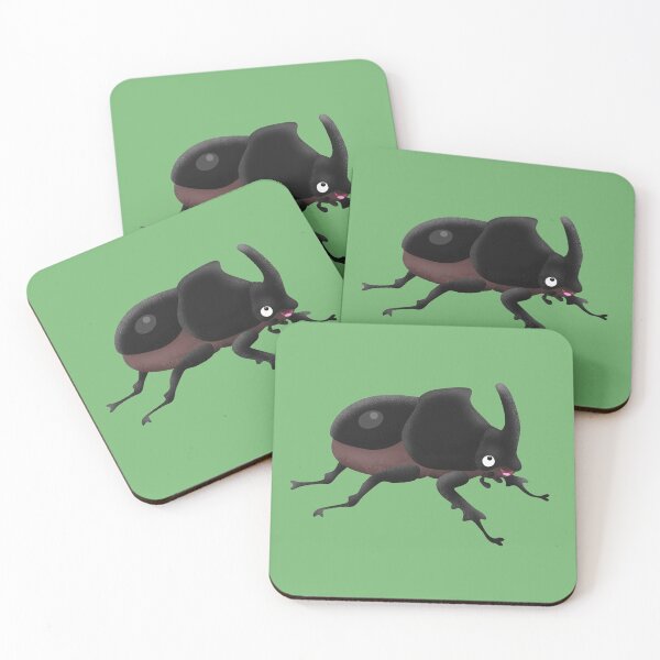 Item preview, Cute rhinoceros beetle cartoon illustration  designed and sold by FrogFactory.