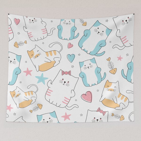 Item preview, Cats pattern designed and sold by Timegraf.