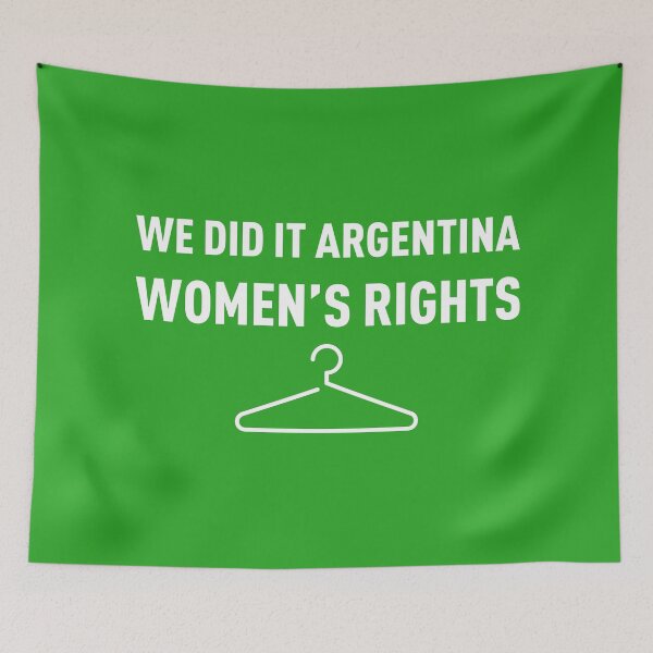 Aperçu de l'œuvre Droits des femmes - Argentine Aborto Legal 2020 (Blanc et Vert) créée et vendue par FilipeFerreira.