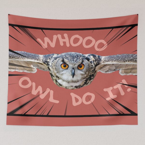 Item preview, Owl Do It! (Red) designed and sold by BunnyPrinceDegn.