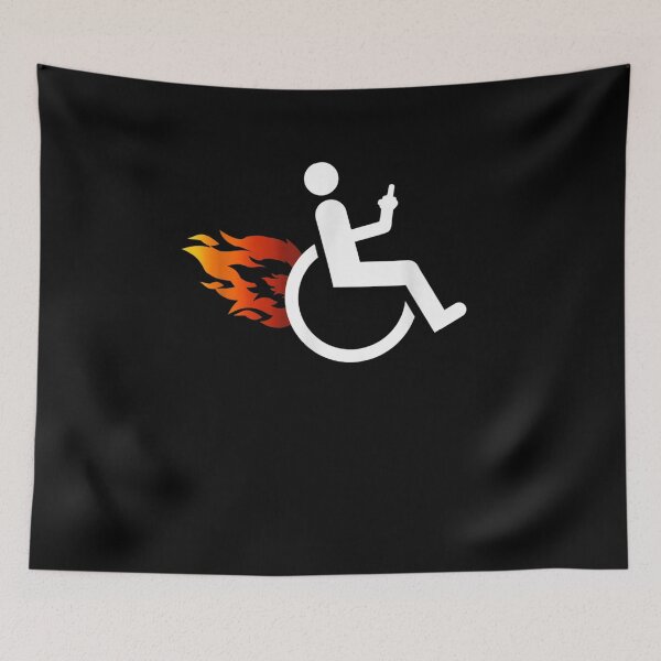 Item preview, Funny Handicap Disabled Ampu Humor Sarcastic Wheelchair designed and sold by shirleyfinley.