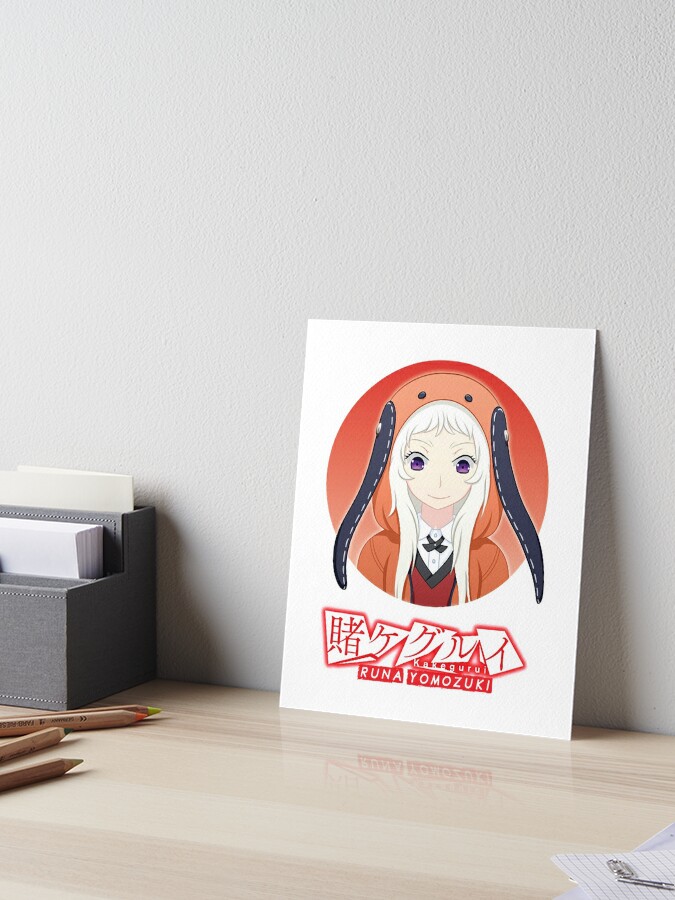 Runa Yomozuki, Anime Kakegurui | Art Board Print