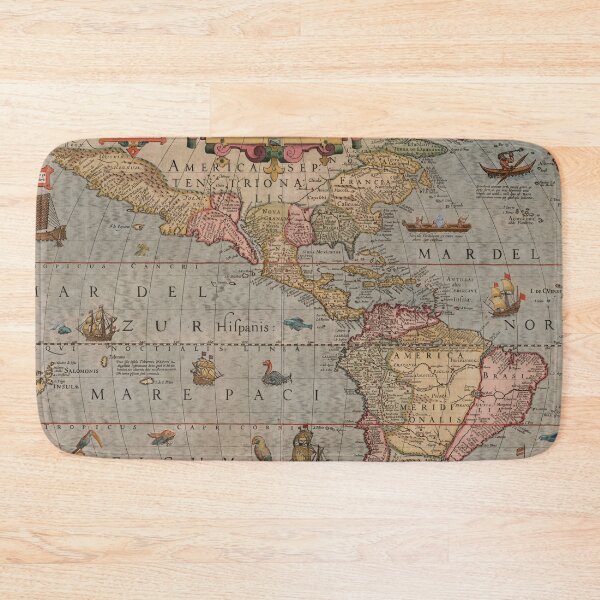 Item preview, Vintage map of North and South America, 1623 designed and sold by ganje.