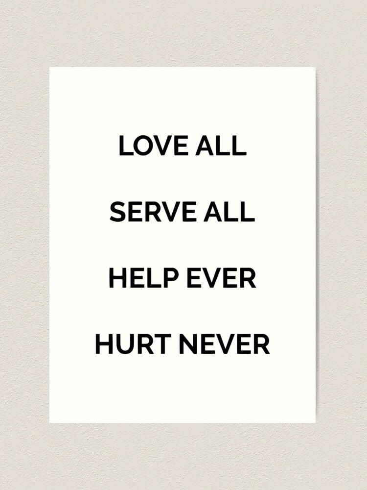 邦楽 HELP EVER HURT NEVER LOVE ALL SERVE ALL Amazon.com: Sathya