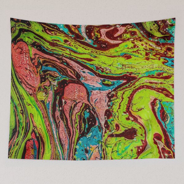Item preview, Hydro Dipped Liquified Toxic Rainbow designed and sold by ArtRoomOregon.