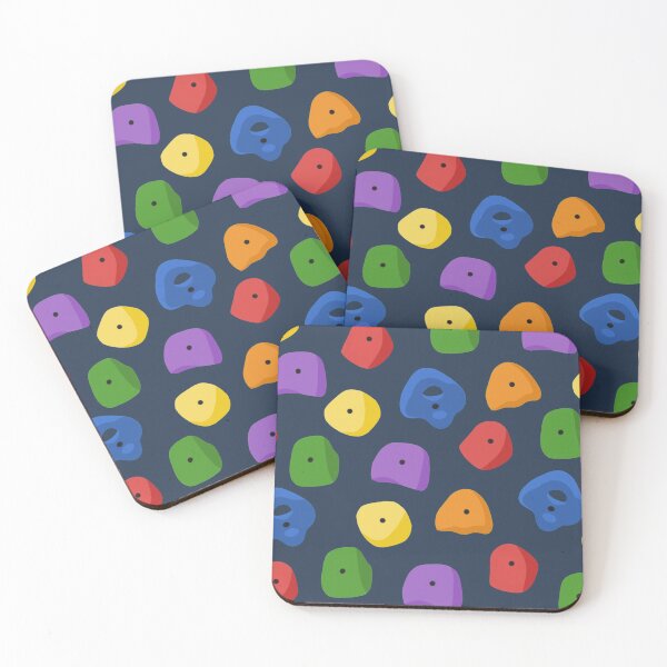 Item preview, Climbing Holds on Blue Background designed and sold by ddamon.