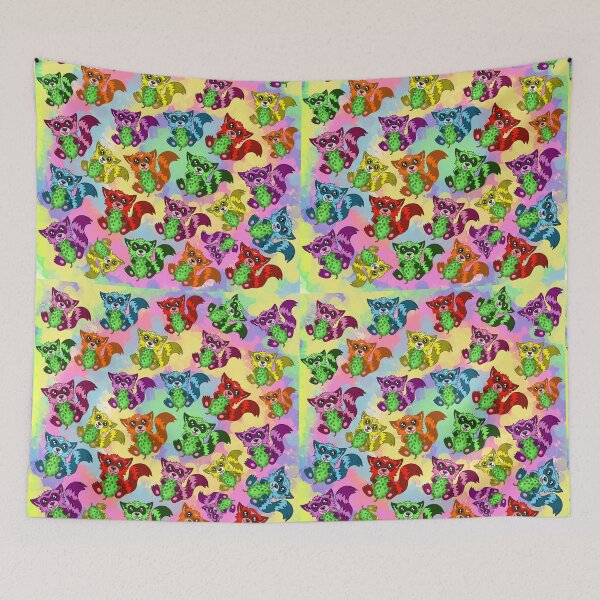 Item preview, Rainbow raccoon pattern  designed and sold by KatyChristoff.