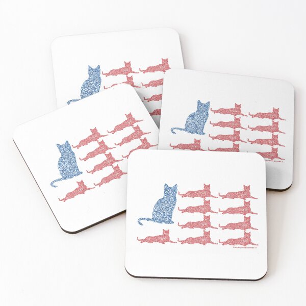 Item preview,  Horizontal United States Cat Flag Circle Design designed and sold by Pierre Bernard Jr.