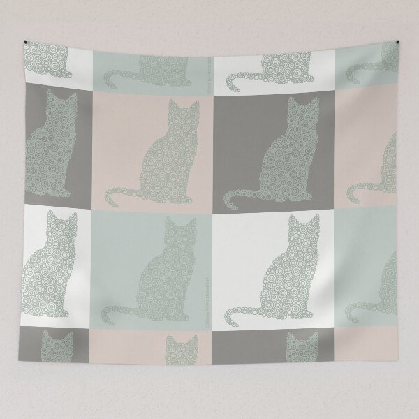 Item preview, Pop Art “Love Cats” Earth Tones Circle Design designed and sold by Pierre Bernard Jr.