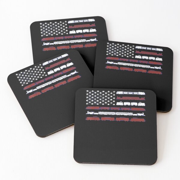 Item preview, Distressed Usa Flag Railroad Train Model Builder Hobby Gift designed and sold by shirleyfinley.