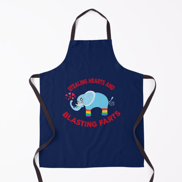 Vista previa del artículo con la obra «Robando corazones y tirando pedos Rainbow Elephant», diseñado y vendido por twicetrader.