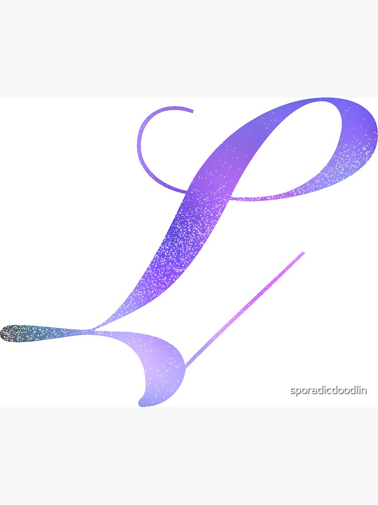 Monogram Galaxy Cursive Letter P Canvas Print for Sale by sporadicdoodlin