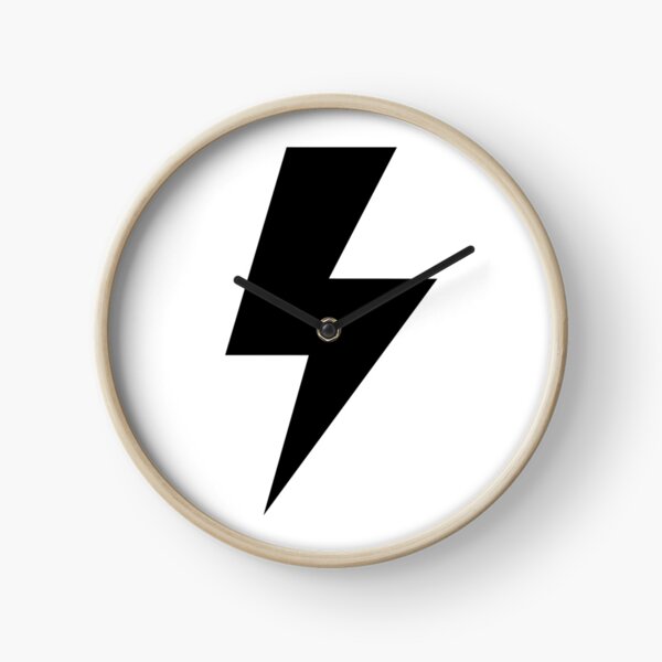 Lightning Bolt, Scandinavian Art For Kids Clock
