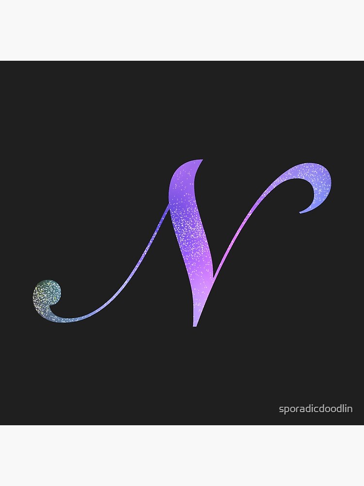 Monogram Galaxy Cursive Letter F Sticker for Sale by sporadicdoodlin