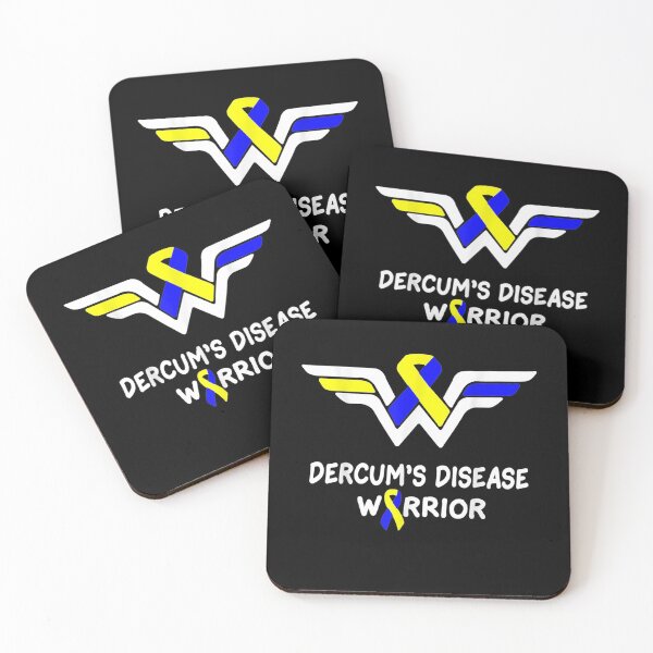 Artikelvorschau, Dercum's Disease Awareness Warrior Gelbes blaues Band entworfen und verkauft von shirleyfinley.