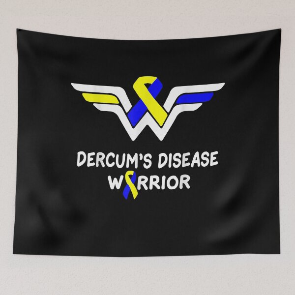 Artikelvorschau, Dercum's Disease Awareness Warrior Gelbes blaues Band entworfen und verkauft von shirleyfinley.