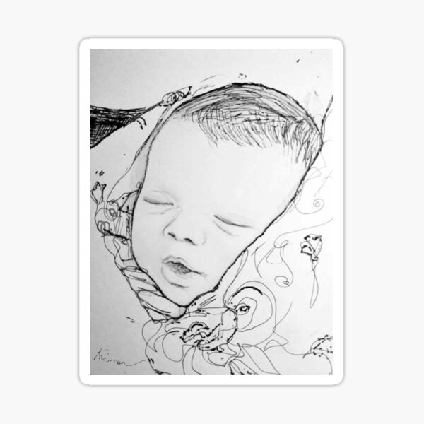 Baby in Blanket Sticker