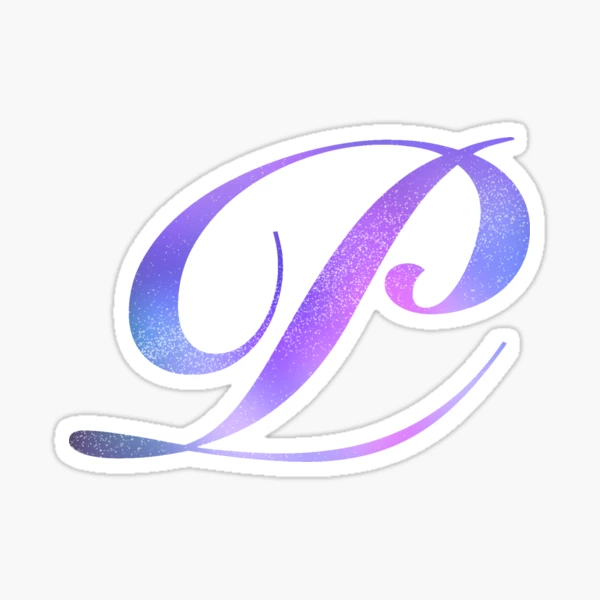 Monogram Galaxy Cursive Letter F Sticker for Sale by sporadicdoodlin