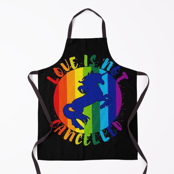 Aperçu de l'œuvre l'amour n'est pas annulé lgbtq arc en ciel licorne saint valentin créée et vendue par GoodyLeo.
