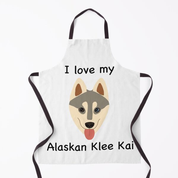 Item preview, I Love My Alaskan Klee Kai (grey with bi eyes) designed and sold by Tiki-Kreations.