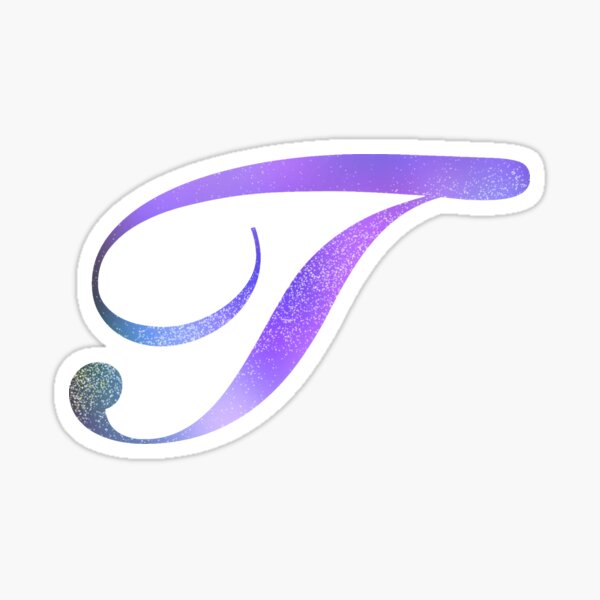 Monogram Galaxy Cursive Letter F Sticker for Sale by sporadicdoodlin