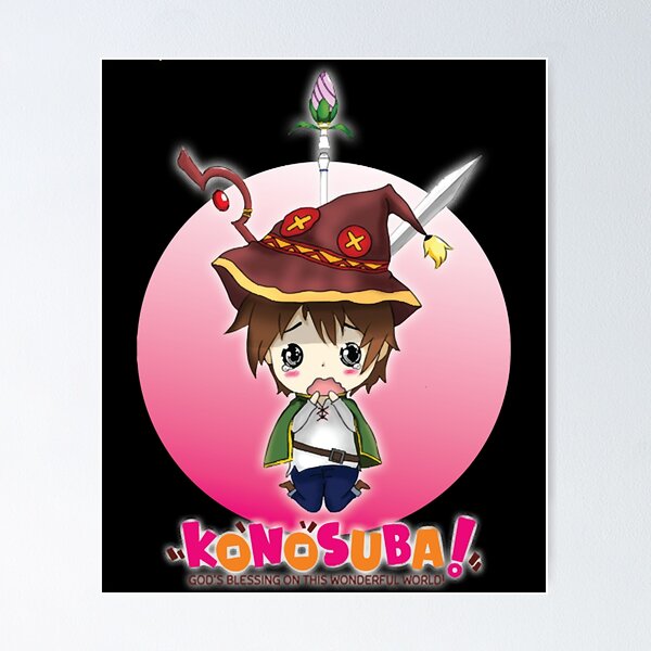 Music Vintage Sato Anime Chibi Kazuma Cool Graphic Gifts Poster by Mizorey  Tee - Pixels