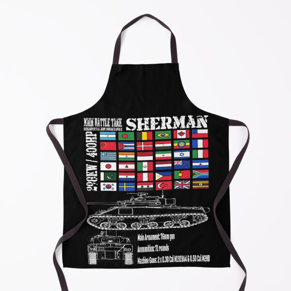 Item preview, Classic Sherman tank optimised for dark merch designed and sold by shaynetwright.