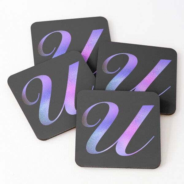 Item preview, Monogram Galaxy Cursive Letter U designed and sold by sporadicdoodlin.