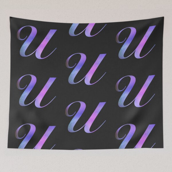 Item preview, Monogram Galaxy Cursive Letter U designed and sold by sporadicdoodlin.