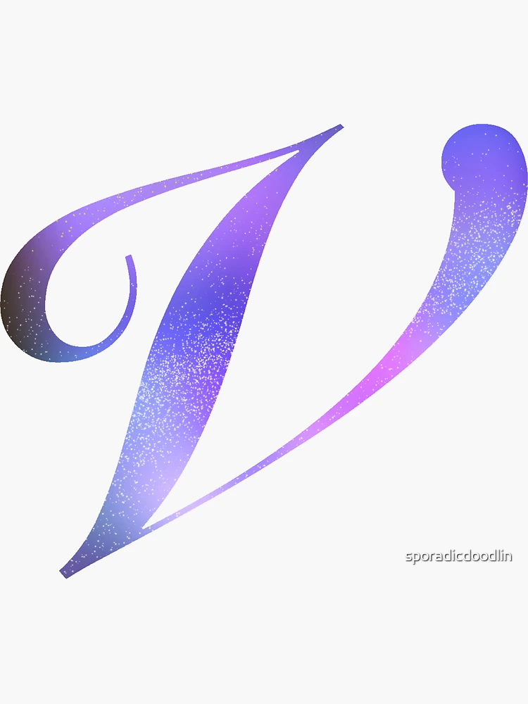 Monogram Galaxy Cursive Letter F Sticker for Sale by sporadicdoodlin