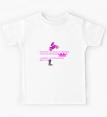 Motocross Girl Kids T-Shirt