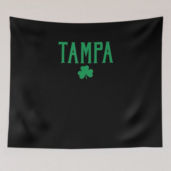 Item preview, Tampa Florida Fl Irish Shamrock Vintage Text Green Print designed and sold by shirleyfinley.