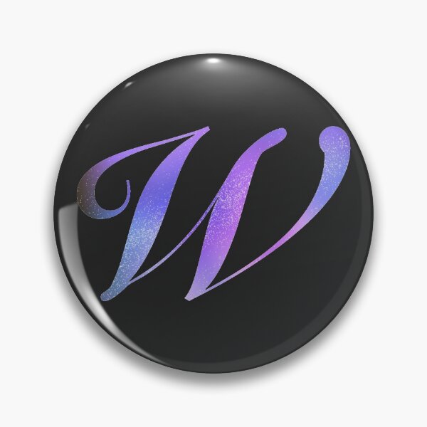 Item preview, Monogram Galaxy Cursive Letter W designed and sold by sporadicdoodlin.