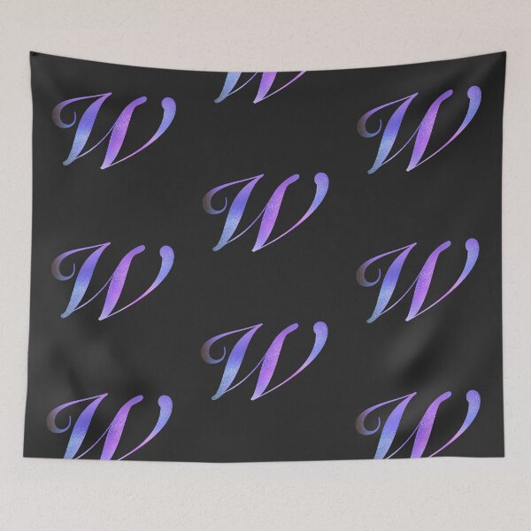 Item preview, Monogram Galaxy Cursive Letter W designed and sold by sporadicdoodlin.