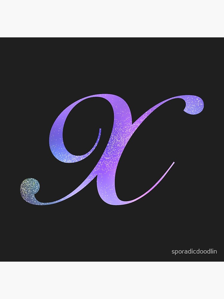 Monogram Galaxy Cursive Letter F Sticker for Sale by sporadicdoodlin