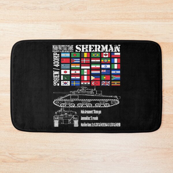 Item preview, Classic Sherman tank optimised for dark merch designed and sold by shaynetwright.