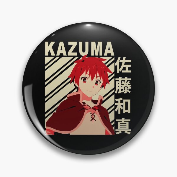 Megumin & Kazuma Can Badge Strap God's Blessing on this Wonderful
