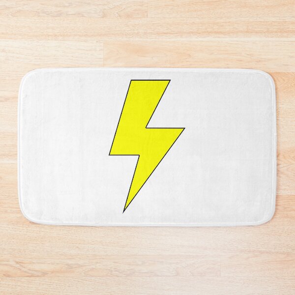 Item preview, Yellow Lightning Bolt, Scandinavian Art For Kids designed and sold by aenaonartwork.