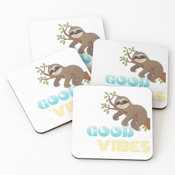 Item preview, Sloth, Sloth Gifts for Girls, Vinyl Stickers, Good Vibes, Sloth Gift Women, Cute Sloth, Mother's Day Gift, Laptop Stickers, Funny designed and sold by prteacool.