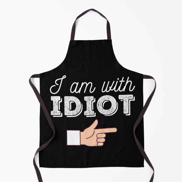 Item preview, Funny Insulting Text Desing - I am with Idiot designed and sold by Indie-merch.