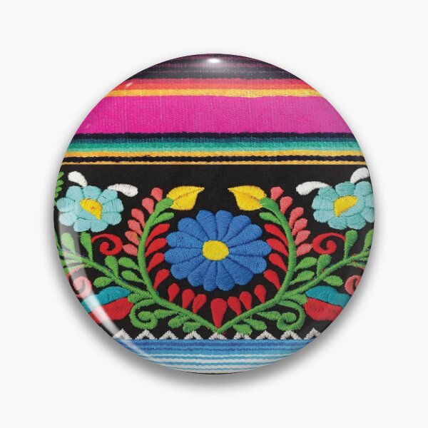 Item preview, Flowers and Hot Pink Serape designed and sold by TinaSalazar.