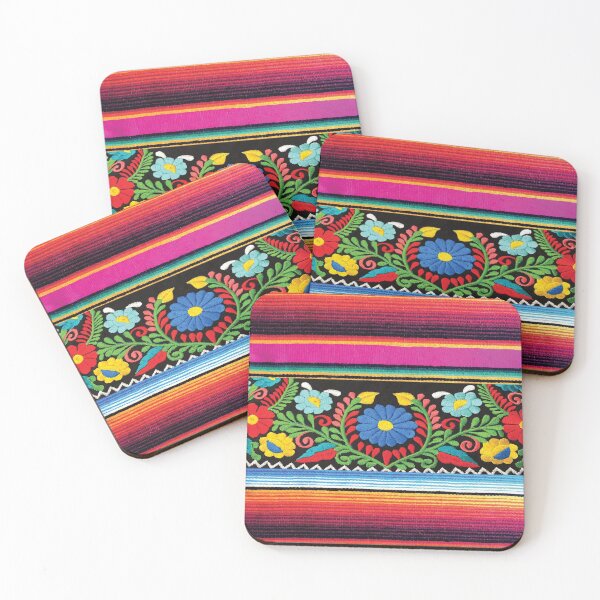Item preview, Flowers and Hot Pink Serape designed and sold by TinaSalazar.