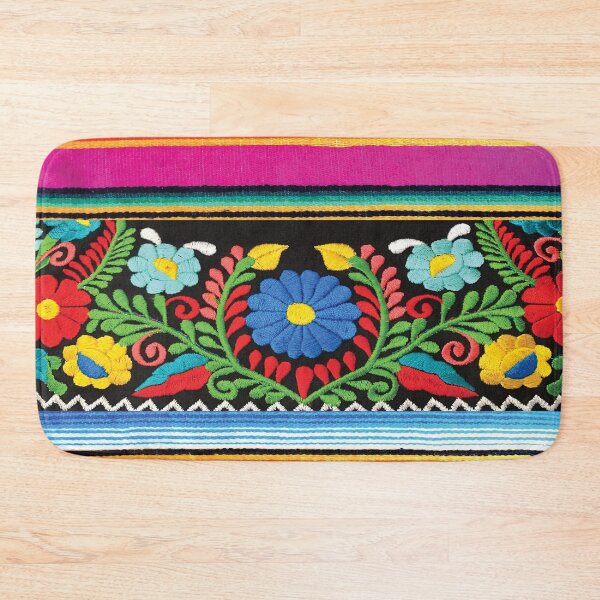 Item preview, Flowers and Hot Pink Serape designed and sold by TinaSalazar.